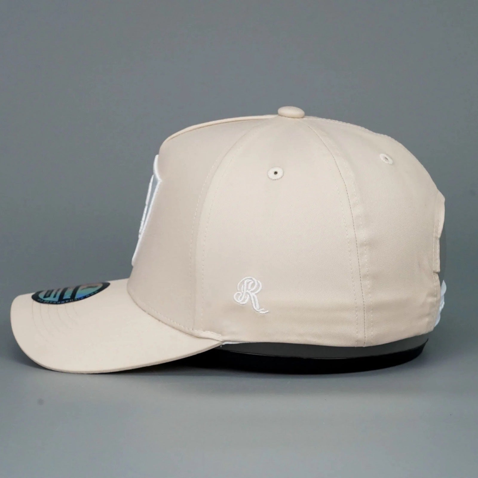 18 SERIES BEIGE/WHITE PREMIUM A - FRAME SNAPBACK HAT 2.0 - Rich & Rare