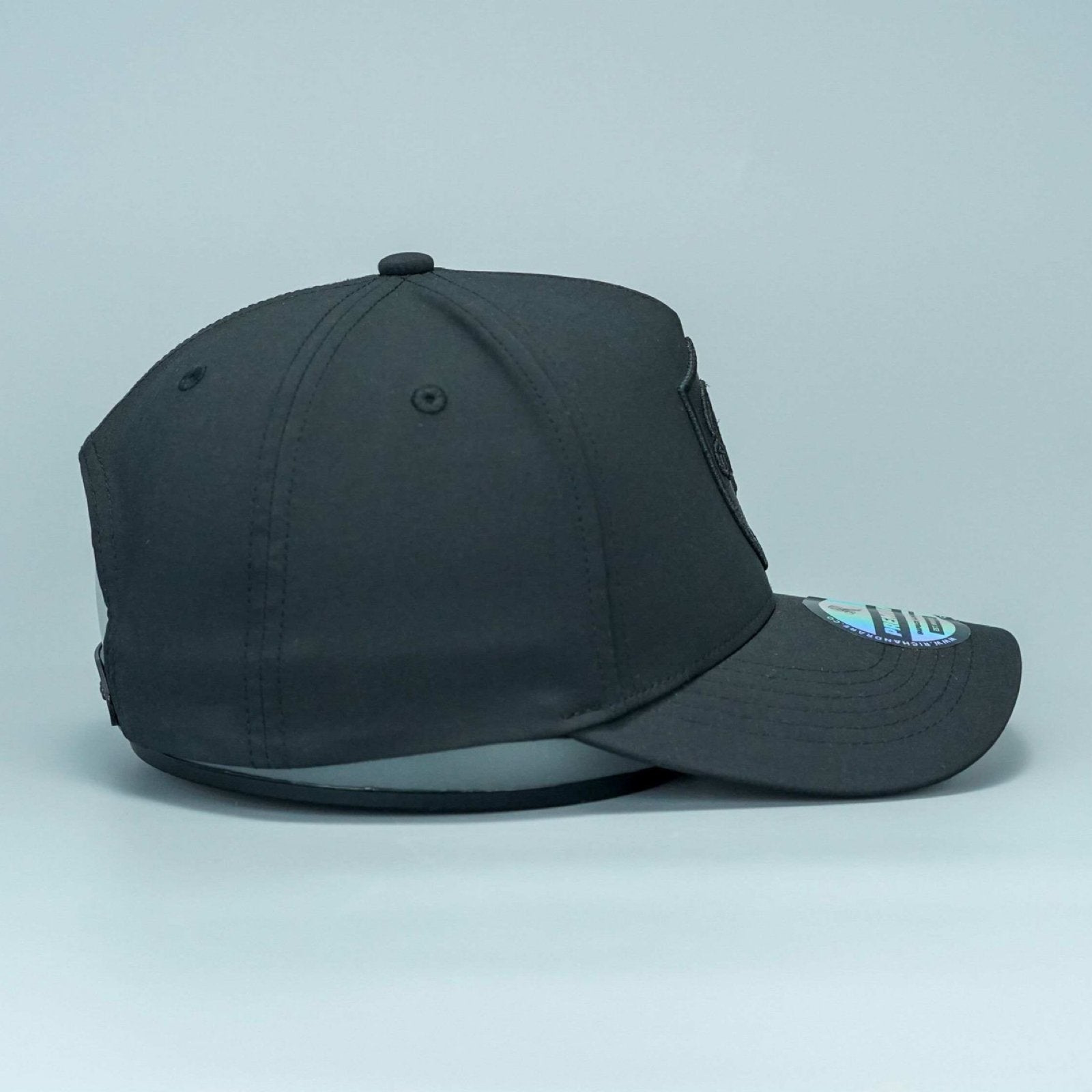 18 SERIES BLACK/BLACK PREMIUM A - FRAME SNAPBACK HAT - Rich & Rare