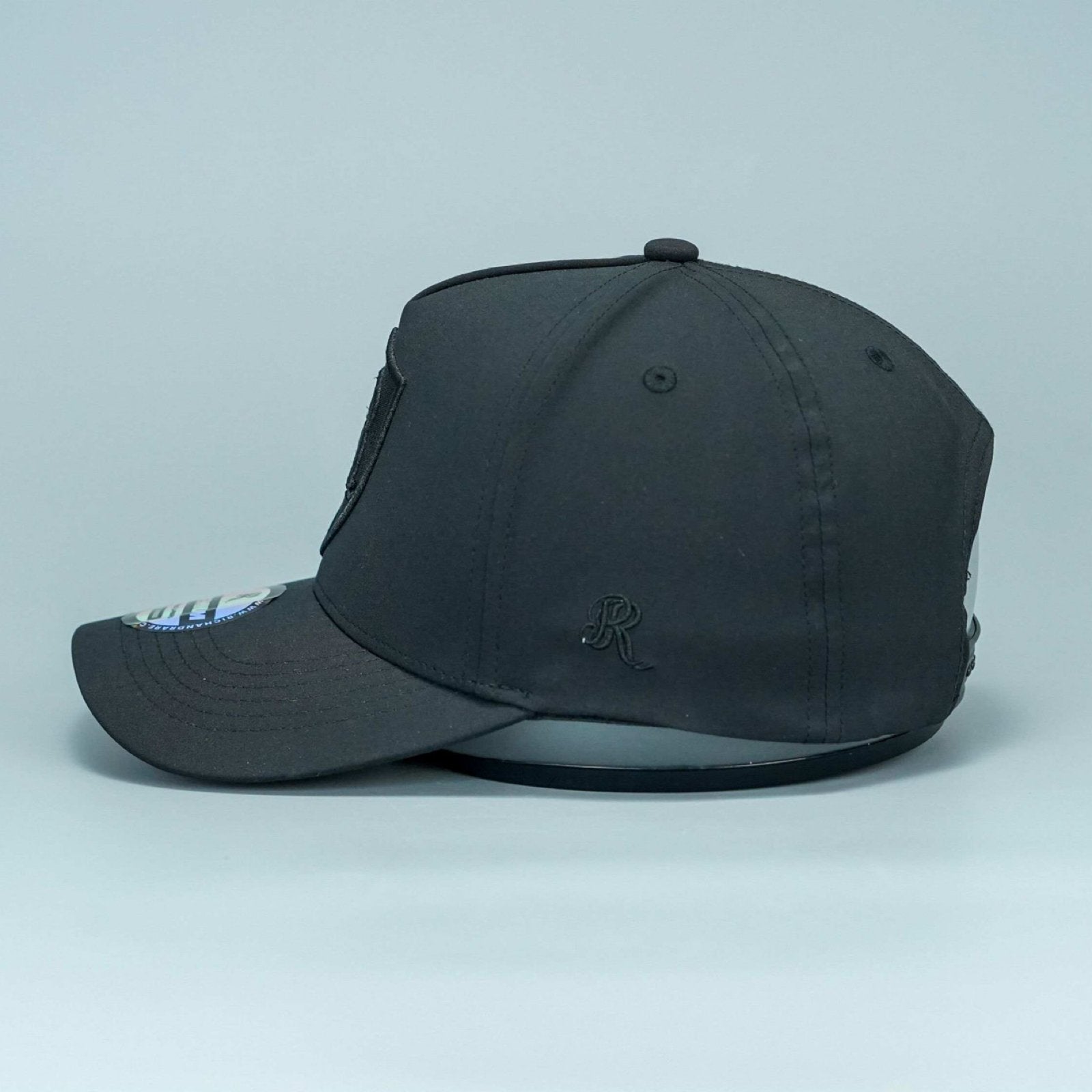 18 SERIES BLACK/BLACK PREMIUM A - FRAME SNAPBACK HAT - Rich & Rare