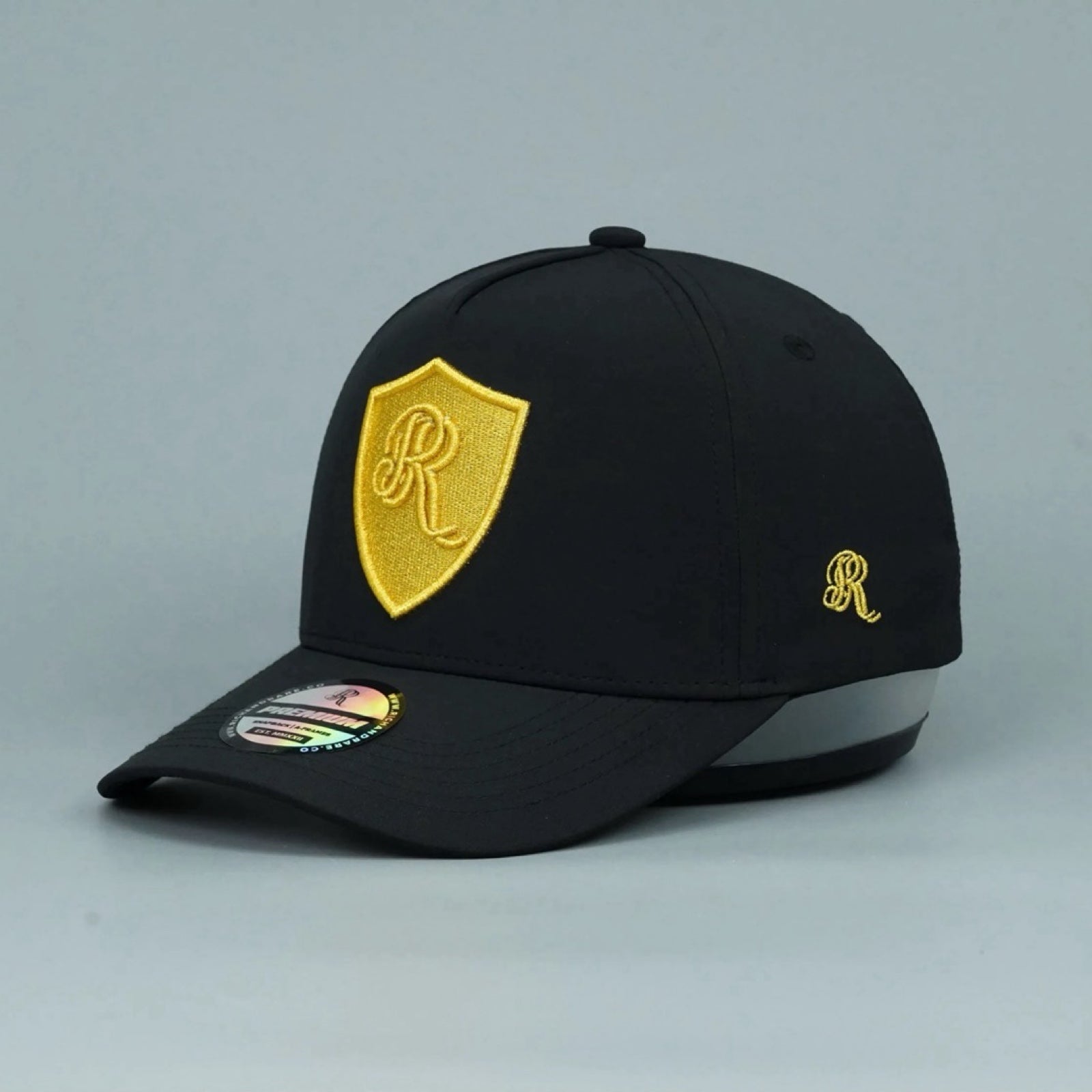 18 SERIES BLACK/GOLD PREMIUM A - FRAME SNAPBACK HAT 2.0 - Rich & Rare