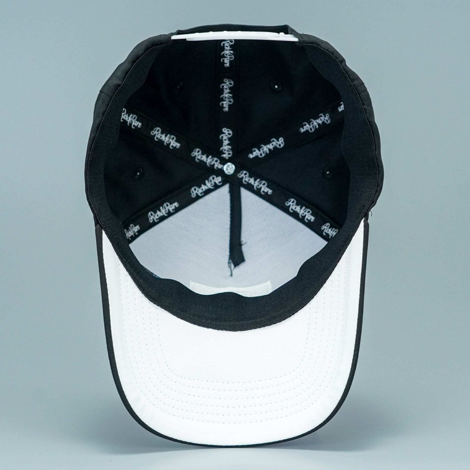 18 SERIES BLACK/WHITE PREMIUM A - FRAME SNAPBACK HAT - Rich & Rare