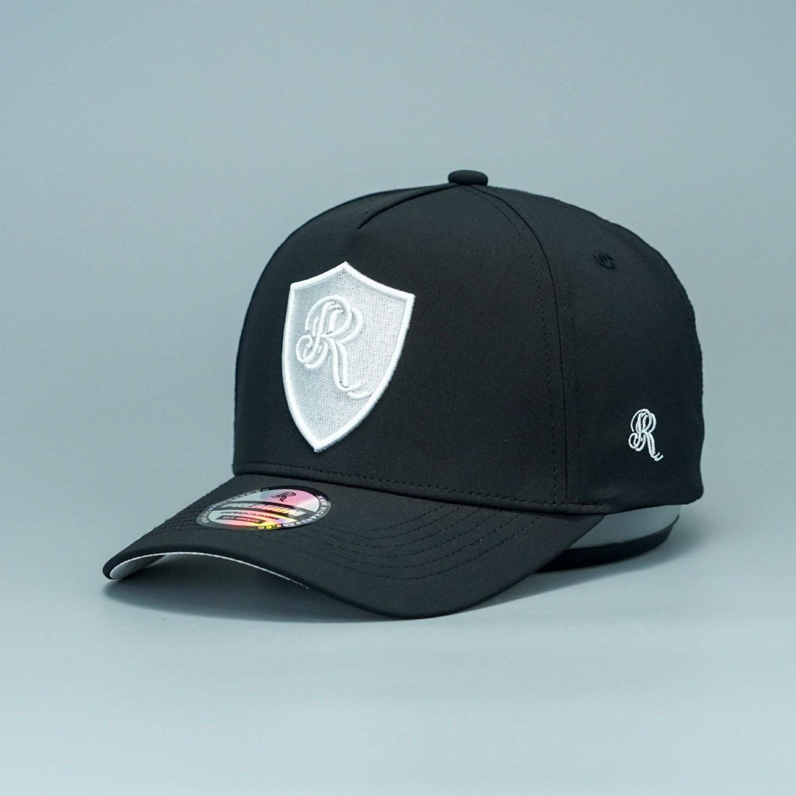 18 SERIES BLACK/WHITE PREMIUM A - FRAME SNAPBACK HAT - Rich & Rare