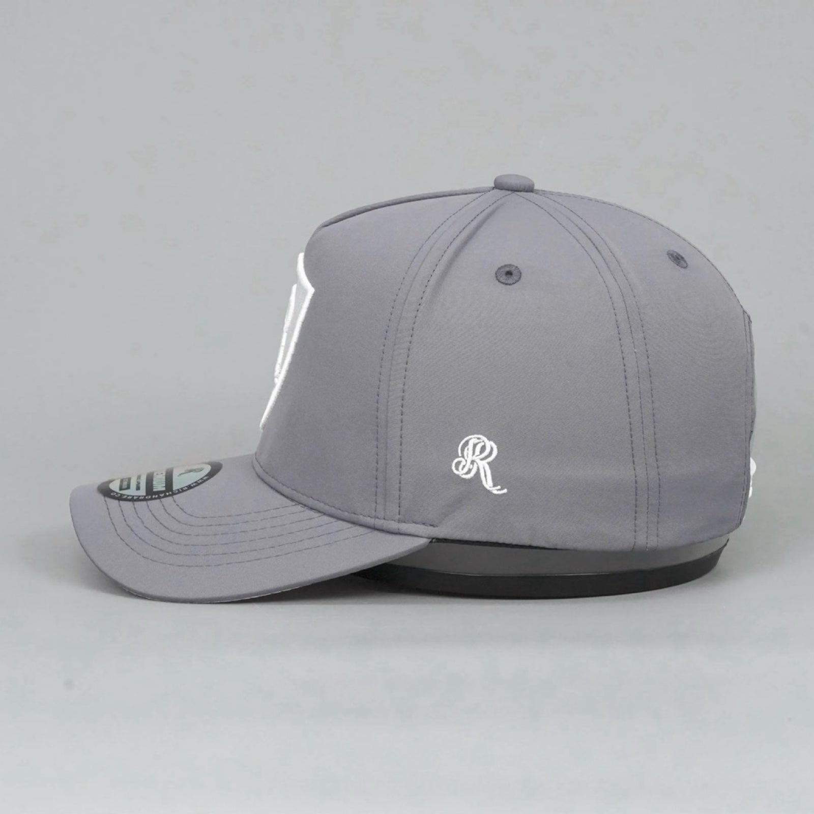 18 SERIES GREY/WHITE PREMIUM A - FRAME SNAPBACK HAT 2.0 - Rich & Rare