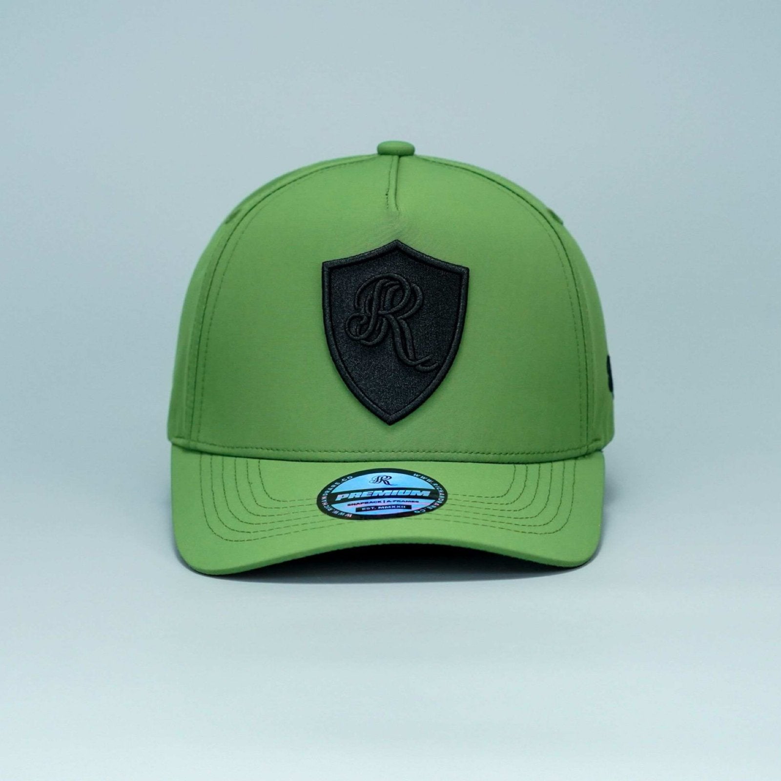 18 SERIES KHAKI/BLACK PREMIUM A - FRAME SNAPBACK HAT - Rich & Rare