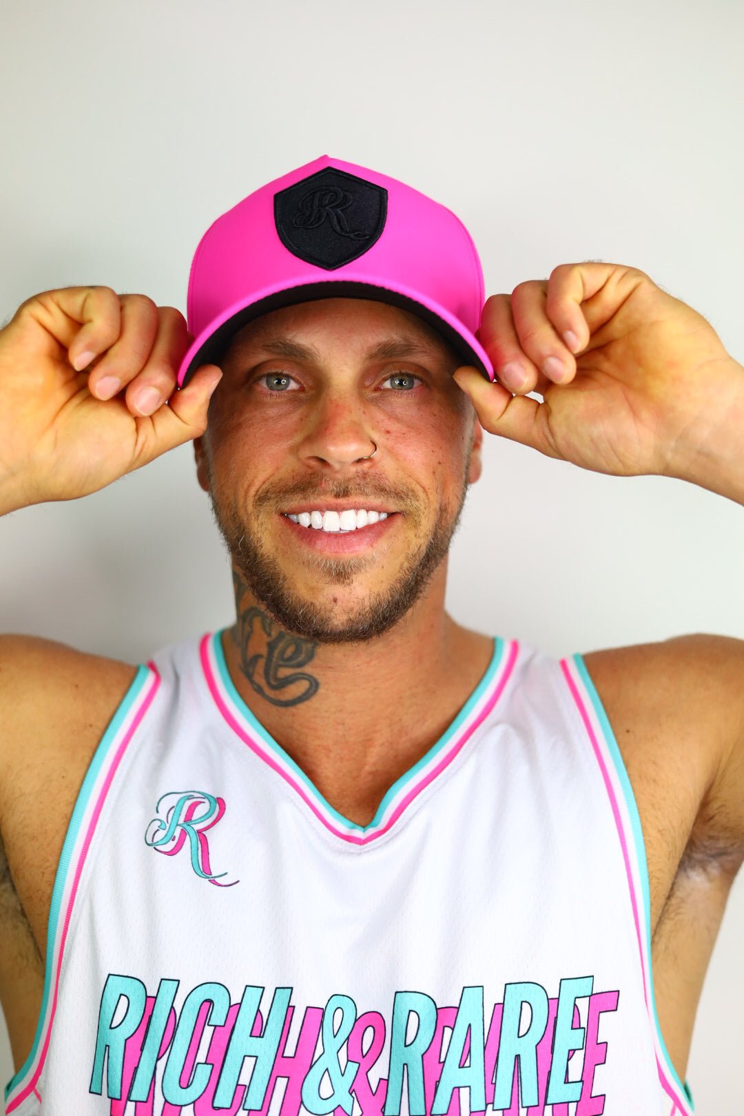 18 SERIES PINK/BLACK PREMIUM A - FRAME SNAPBACK HAT 2.0 - Rich & Rare