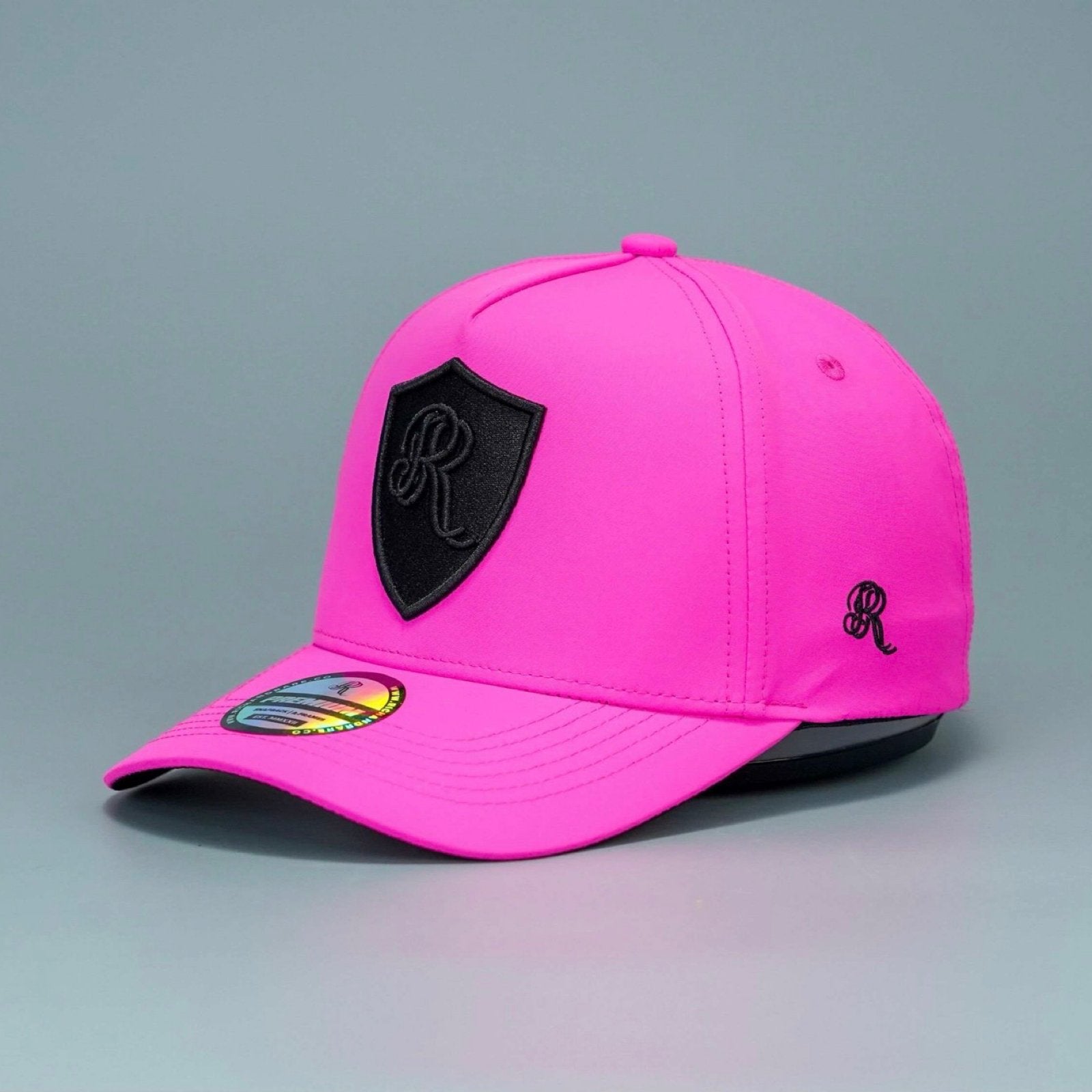 18 SERIES PINK/BLACK PREMIUM A - FRAME SNAPBACK HAT - Rich & Rare