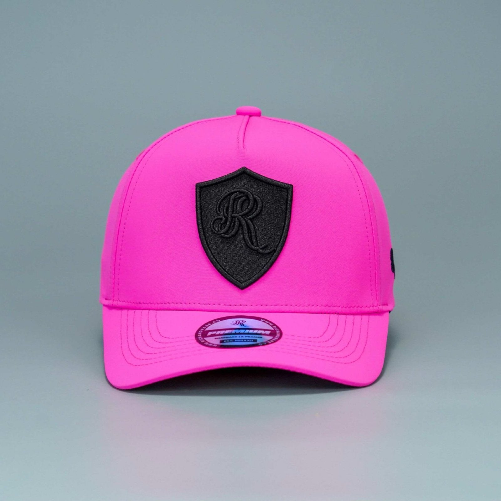 18 SERIES PINK/BLACK PREMIUM A - FRAME SNAPBACK HAT - Rich & Rare