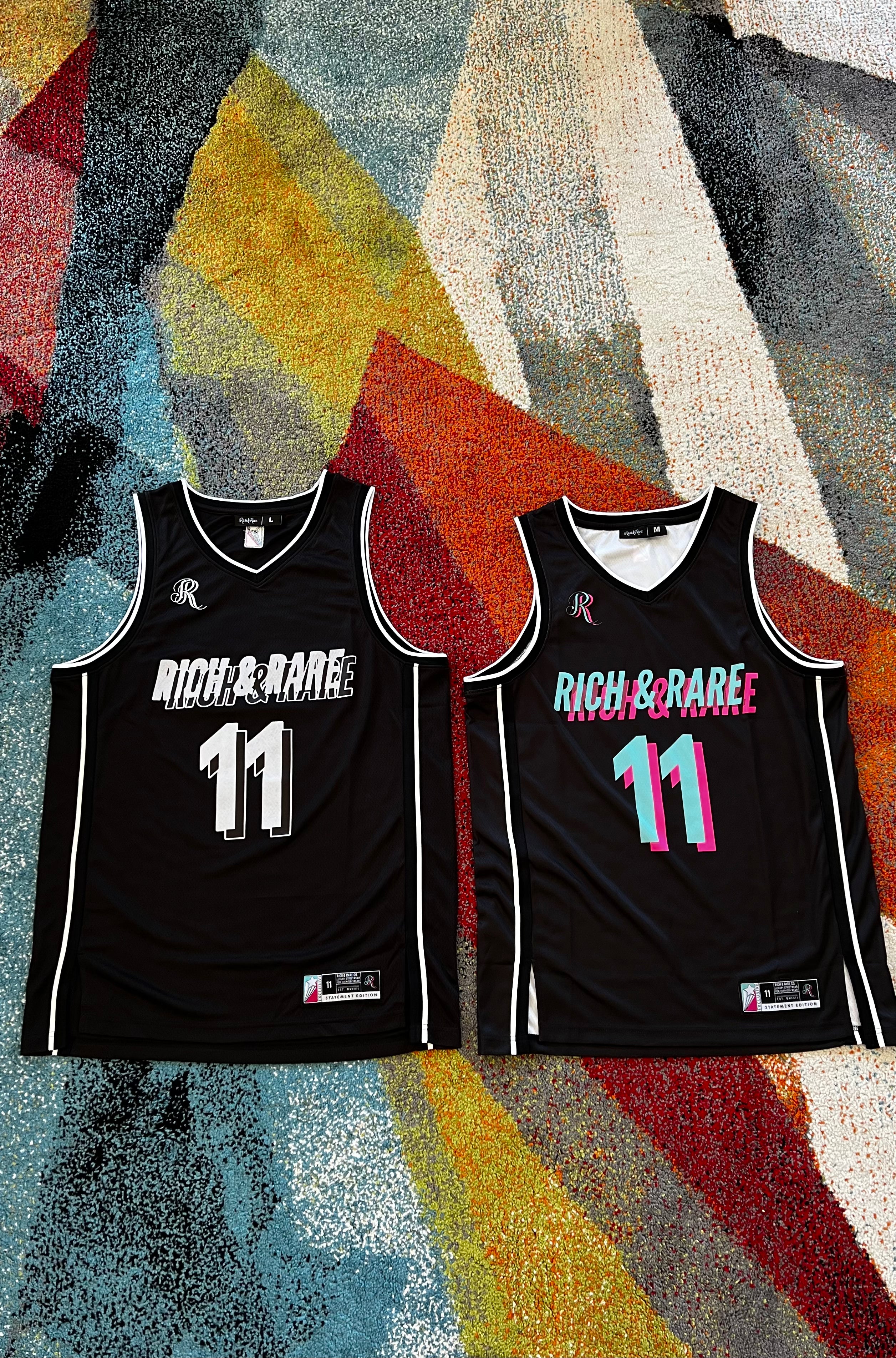 GOOD VIBES JERSEY BLACK/PINK/TEAL